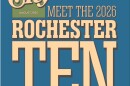 CITY Magazine cover, "ROCHESTER TEN," in blue and tan