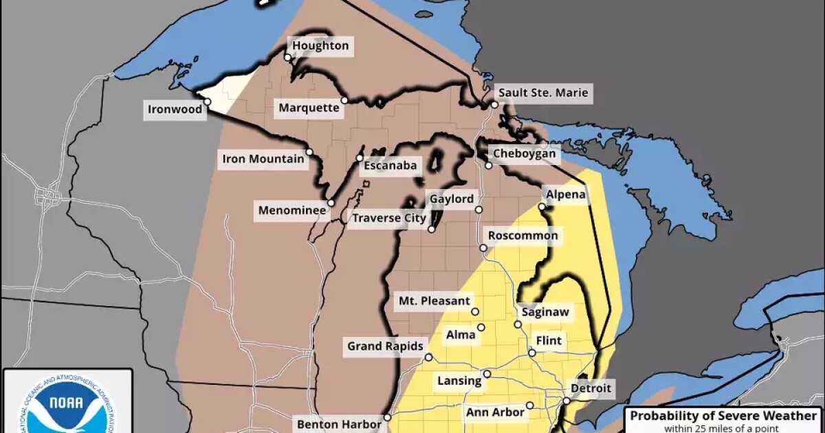 Storms expected to hit Michigan over the weekend