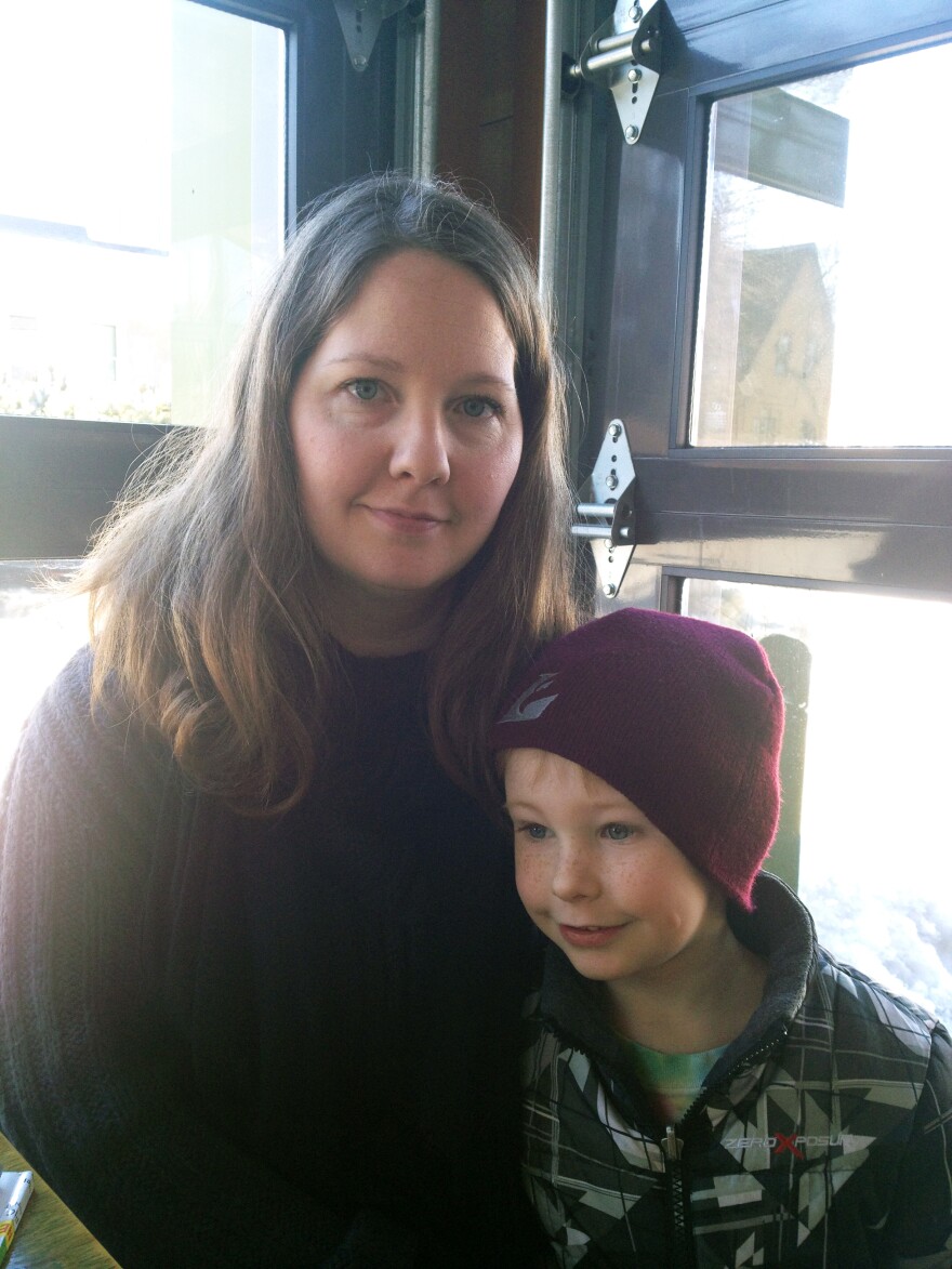 Jenni Hofschulte and her 4-year-old son, Lachlan.