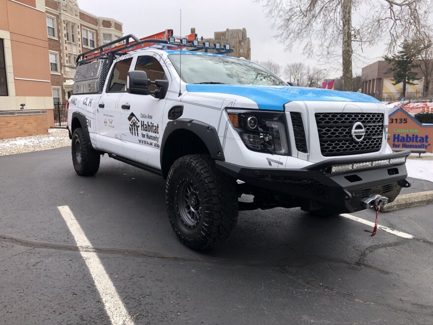 Nissan unveiled a special edition work truck, dubbed the “Ultimate Work TITAN”, at the Habitat for Humanity office in Indianapolis.