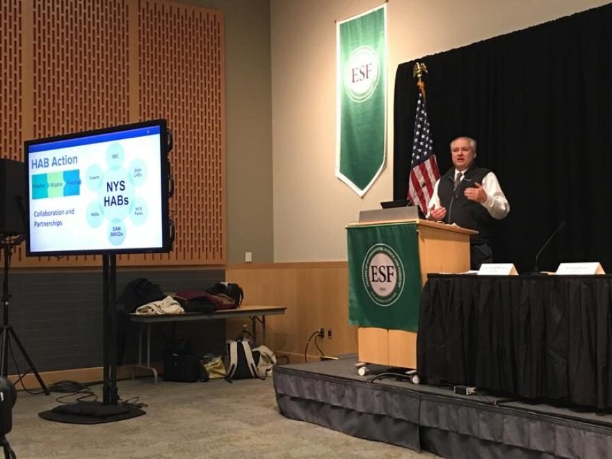 A harmful algae bloom summit at SUNY College of Environmental Science and Forestry. TOM MAGNARELLI / WRVO PUBLIC MEDIA