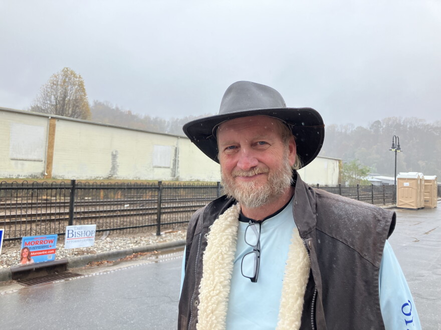 Voter Steve Burnette of Old Fort on Nov. 5, 2024.