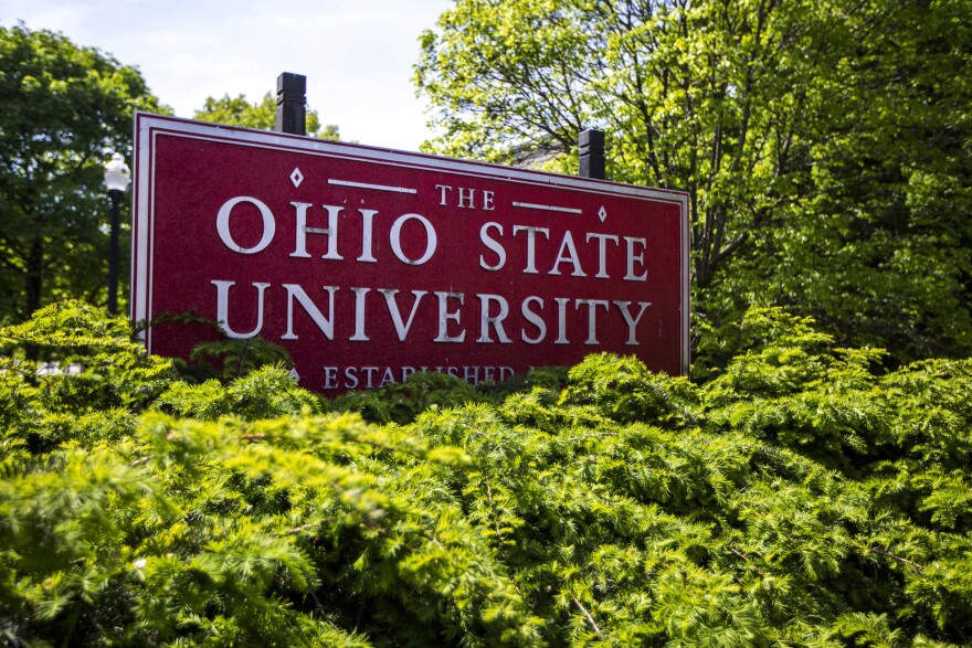 The Ohio State University campus sign