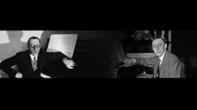 Composers Igor Stravinsky and Sergei Rachmaninoff