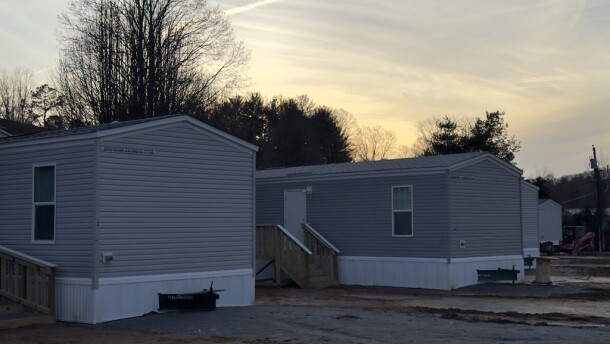 FEMA temporary housing units in Swannanoa.