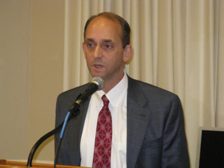 Missouri State Auditor Tom Schweich at today's press conference regarding the financial records.