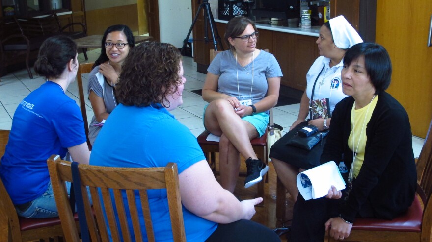 During a four-day conference at Fontbonne University religious sisters under the age of 50, gathered to discuss ways to live boldly in their faith, combat social justice issues and bridge the gap between generations. June 2019