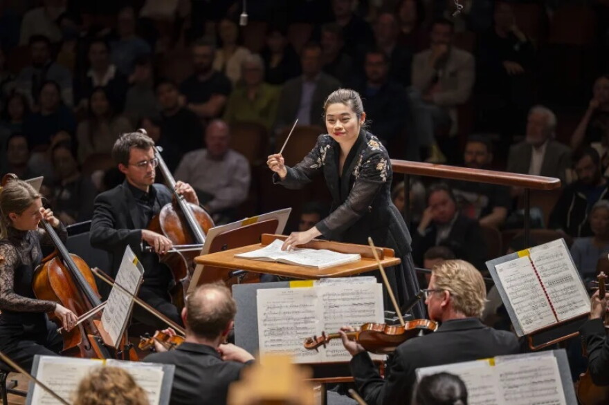 Elim Chan conducts the San Francisco Symphony in June. She officially takes over the orchestra as music director in September, 2027.