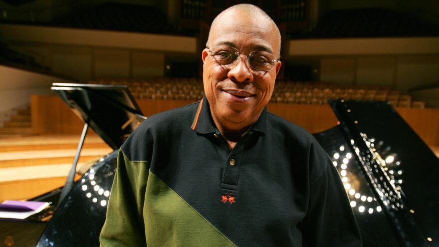 Pianist Chucho Valdes, founding member of the Cuban band Irakere, poses before a concert in Madrid in 2005.