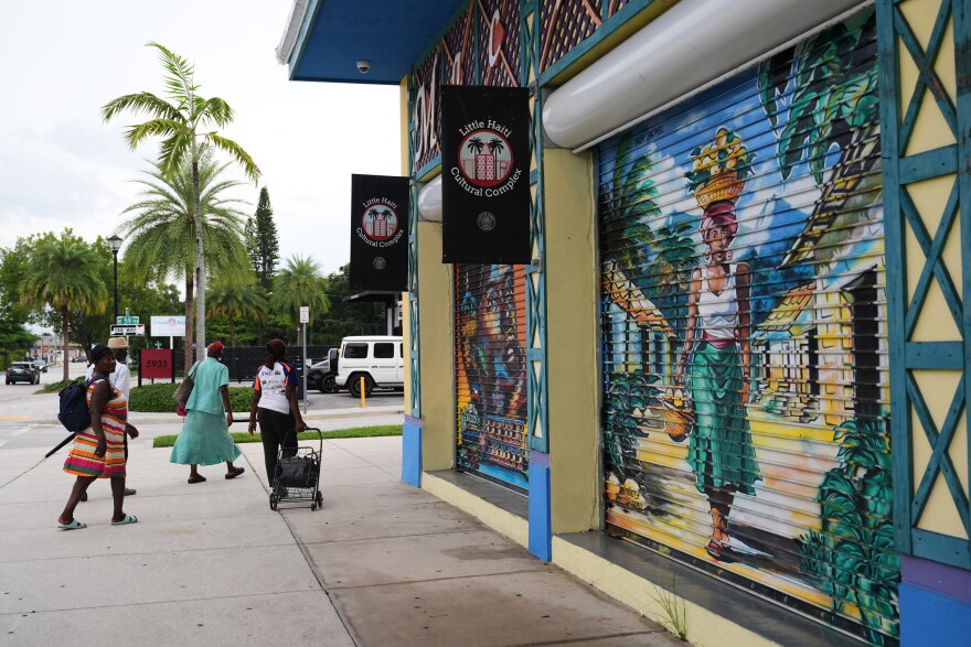 Quiet Streets: People walk past the Little Haiti Cultural Complex in Miami's Little Haiti neighborhood in Miami, Aug. 5, 2026.
