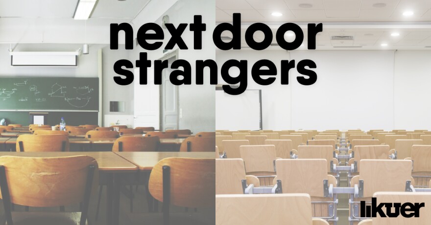 Next Door Strangers Logo.