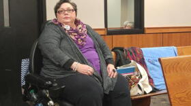 Deborah Graham of Salisbury waits her turn to address the NC Utilities Commisssion. She lived near a Duke Energy storage pit and opposes the company's rate hike request to pay for coal ash cleanup. 