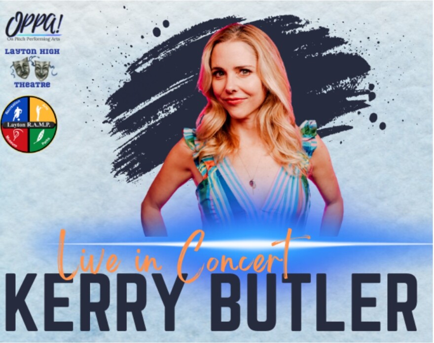 A flyer with Kerry Butler, Live in Concert