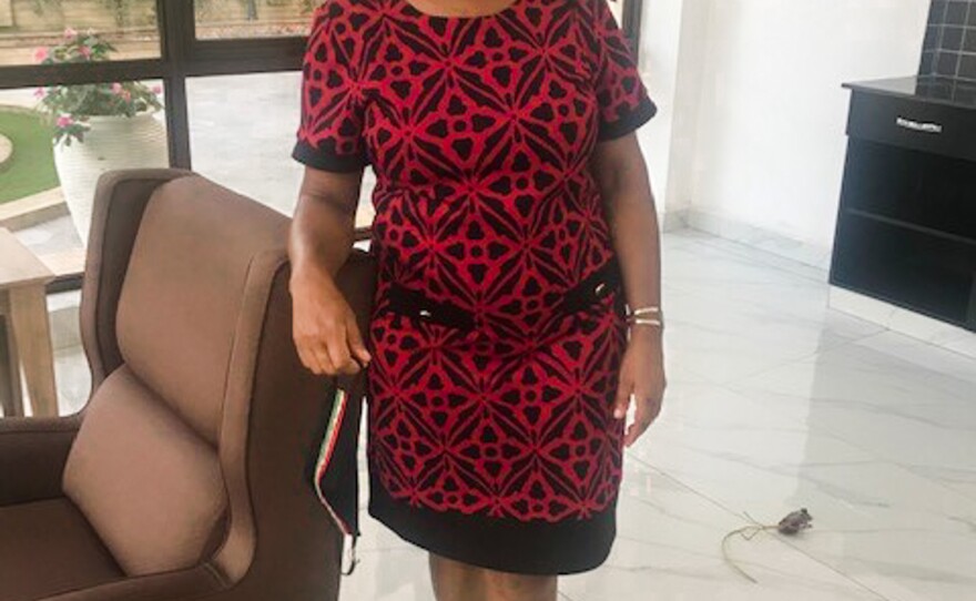 Jane Otai dressed up for her small Mashujaa celebration at home in Nairobi, Kenya. In a way she didn't miss all the typical hoopla. And in a way, she did.