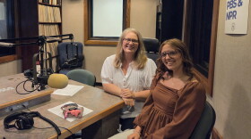 Proud Gen X-er Erin Bjerke (Left) poses for a picture with proud Gen Z-er Alana "Laney" Harsh after interviewing each other on generational differences on how they approached learning about the attack on the United States, September 11th, 2001.