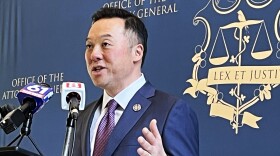 Connecticut Attorney General William Tong speaks during a press conference on the multi-state $700 million dollar antitrust settlement with Google at the Office of the Attorney General in Hartford, Connecticut December 19, 2023.