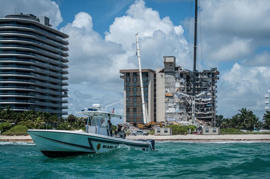 A federal investigation will look into what went wrong with the building. "We have structures like this all the way up the coastline of the United States," Congresswoman Debbie Wasserman Schultz said Monday.