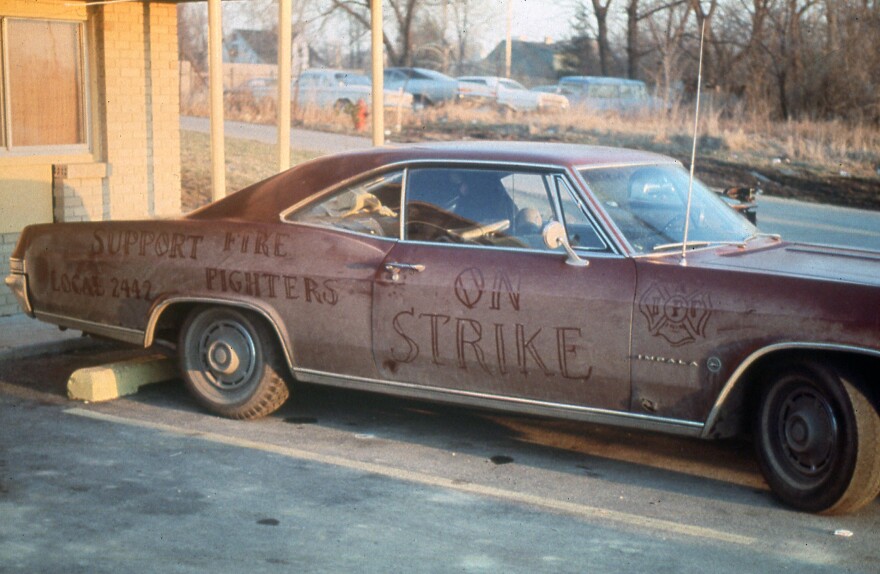 Scenes from the 1978 Normal firefighters strike