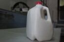 Newly packaged gallon of raw milk