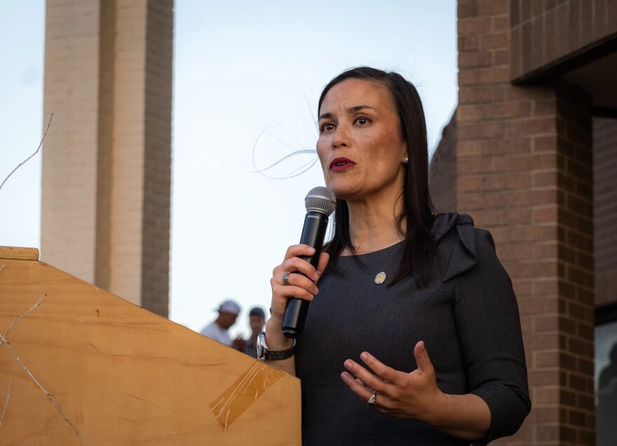 San Antonio Mayor Gina Ortiz-Jones.