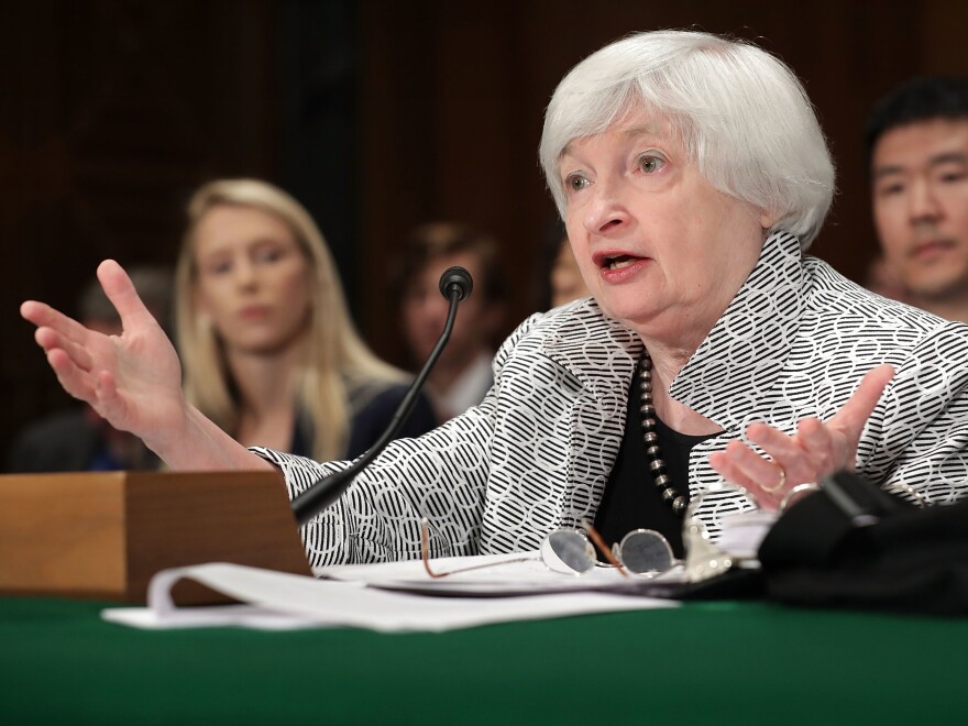 President Trump hasn't said whether he will reappoint Federal Reserve Chair Janet Yellen to a second term. He is expected to announce his decision Thursday.