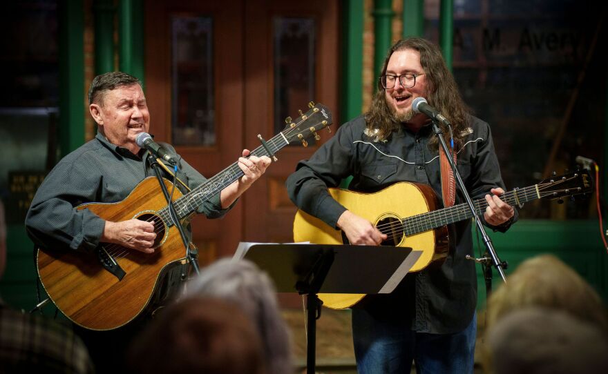 On February 5th, 2026 international recording and touring artists James & Art Adkins, Chris Staples, & The Rough & Tumble performed for a packed house of Pensacola music enthusiasts for the NPR broadcast of WUWF’s RadioLive held at the Pensacola Museum of Commerce the first Thursday of each month. Photo Credit Elizabeth Linn © all rights reserved