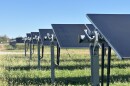 Solar panels at the Bedford Solar facility in Chesapeake, as seen Friday, Oct. 31, 2025.
