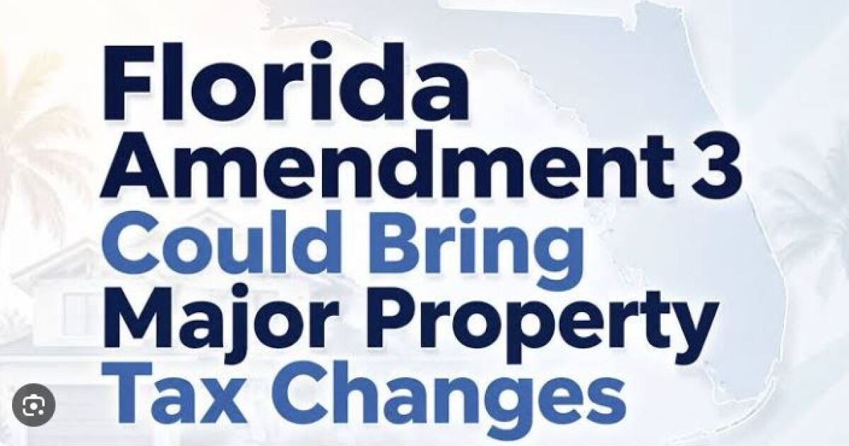 Florida voters to decide Amendment 3 property tax cuts