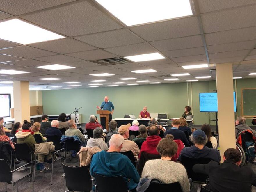 Green New Deal forum at the Albany Public Library.