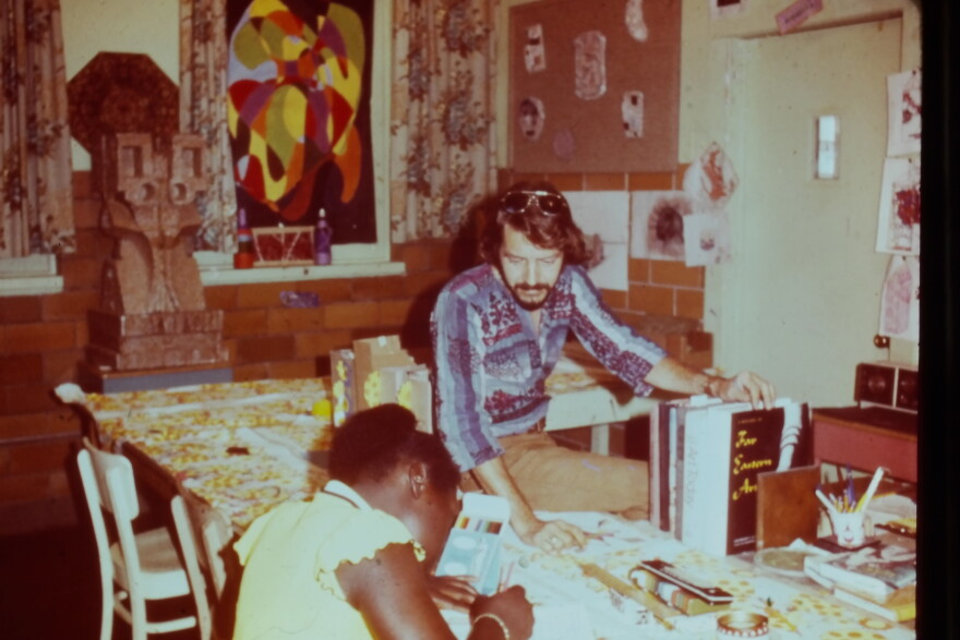 St. Joseph State Hospital offered music and art therapy for their patients. George Glore eventually worked as an occupational therapist and was a big believer that creative expression was a window into the mind's of his patients.