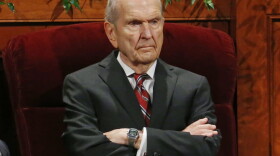 Russell M. Nelson, president of the Quorum of the Twelve Apostles of The Church of Jesus Christ of Latter-day Saints, looks on before the start of the morning session of the two-day Mormon church conference Saturday, Sept. 30, 2017, in Salt Lake City. (Rick Bowmer/AP)
