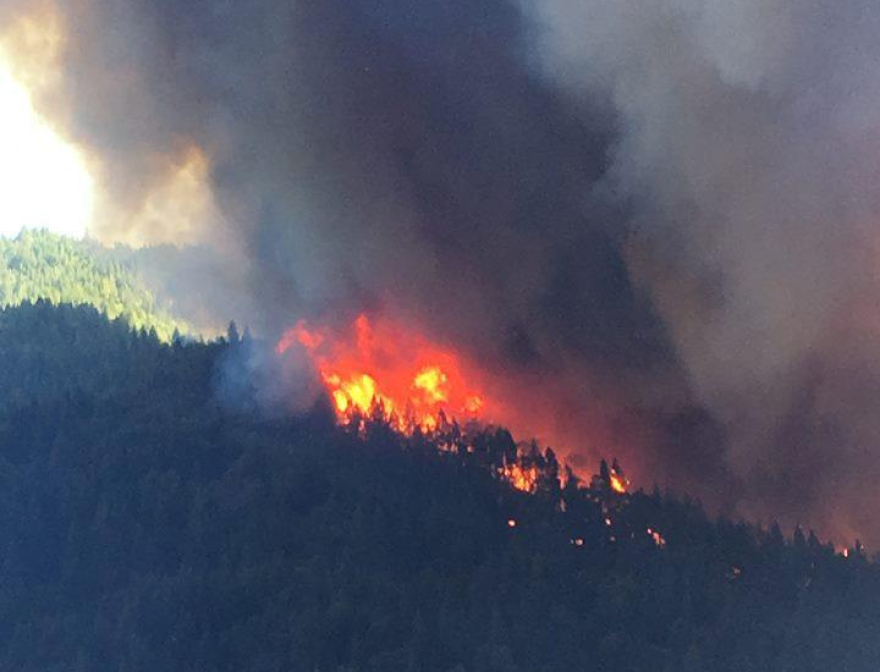 The Delta Fire in its early hours.