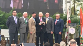 Former Miami Mayor Maurice FerrÃ© received a key to the city on Thursday at a ceremony renaming Museum Park after him.