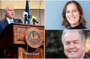 (left-right) U.S. Rep. Steve Scalise, Lauren Jewett and Randall Arrington are running for the 1st Congressional District seat.