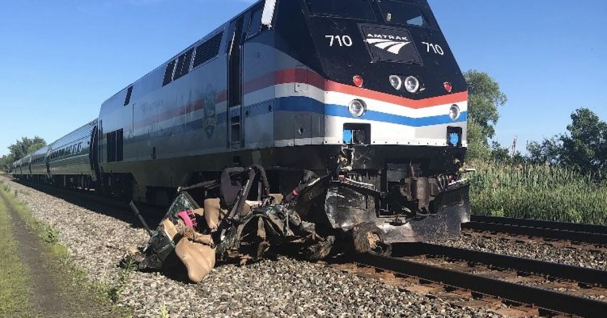 Amtrak train hits empty car in western New York; no injuries | WXXI News