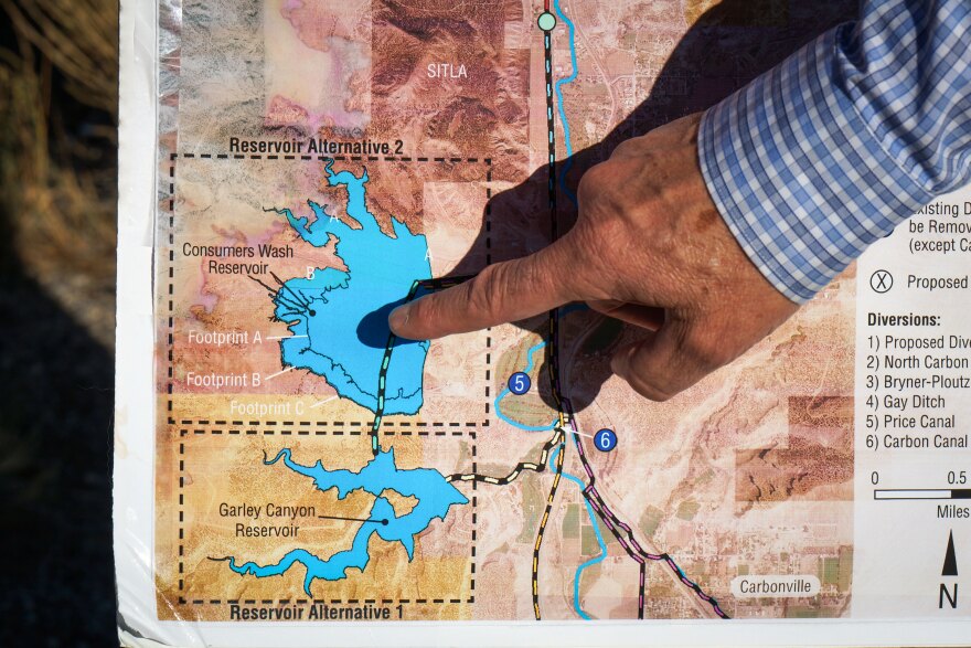 Many water projects in Utah’s Colorado River Basin are uncertain about their federal funding, including the planned reservoir near Price depicted here, Oct. 1, 2025.