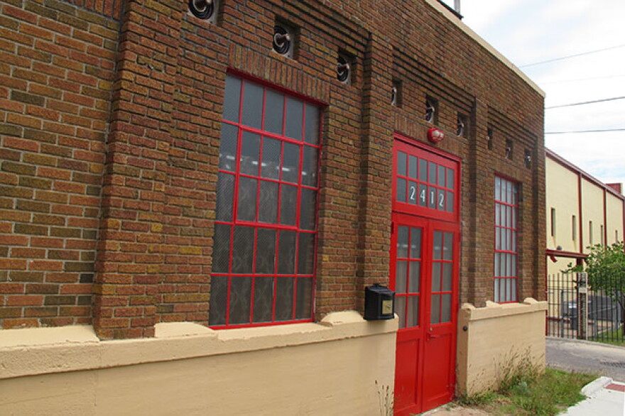 When the Electric Transformer House was being used for its original purpose, wires would've wrapped all around the top of the building. 