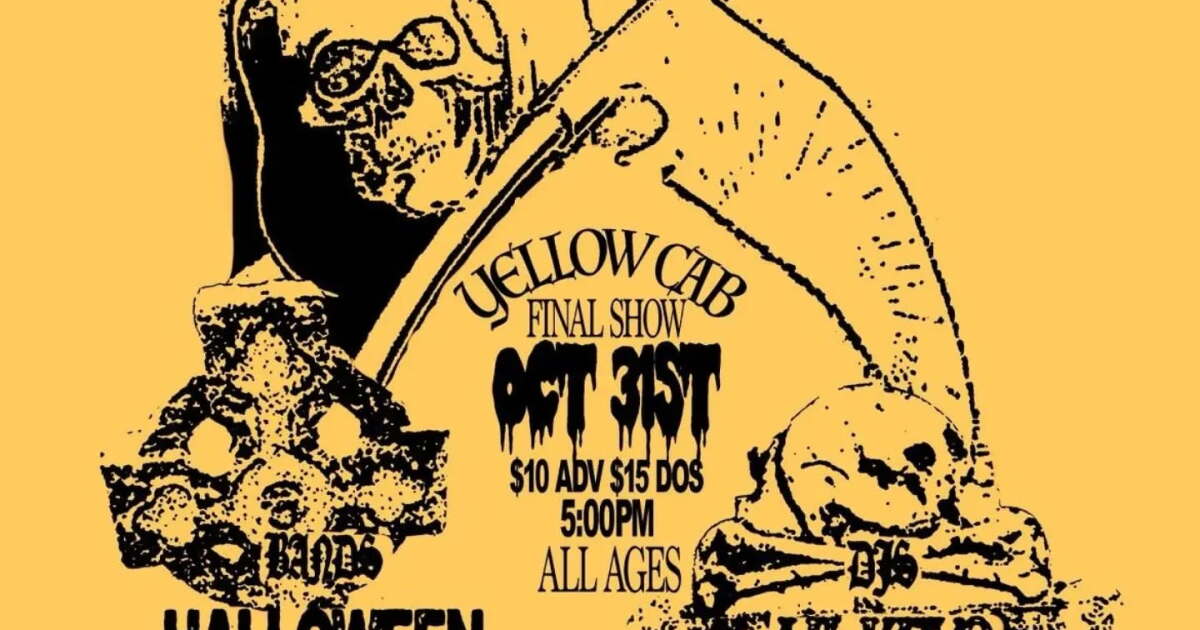 Yellow Cab Tavern's final night is this Saturday, October 31, with a mixed bill of bands and DJs