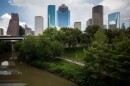 HOUSTON, TX. July 6, 2017. The Houston downtown skyline. Gabriel Cristóver Pérez/Texas Standard
