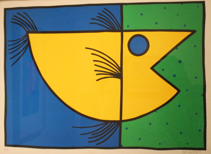 'Small Fish' serigraph by Jorge Blanco