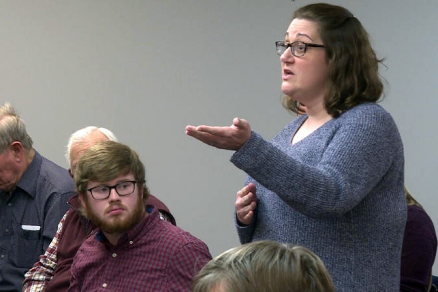 Amy Shehan-Walker, like several other Bartholomew County residents, expressed the need for people affected by the flooding to get help quickly. (Rebecca Thiele/IPB News)