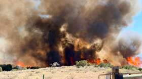 The Lawhead fire on Redlands mesa between Hotchkiss and Cedaredge.