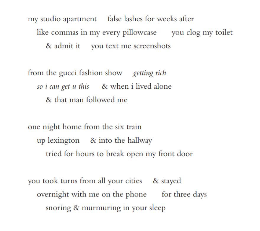 An excerpt from Safia Elhillo's poem "Ode to my Homegirls," first published in <em>BOMB</em>.