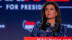 Republican presidential candidate, former U.N. Ambassador Nikki Haley delivers remarks at her primary-night rally at the Grappone Conference Center on Jan. 23, 2024 in Concord, New Hampshire. (Brandon Bell/Getty Images)