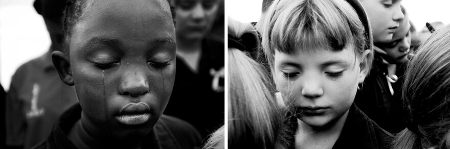 Sheldean Human of Pretoria, South Africa, was seven when she was murdered, then raped, by a stranger in 2007. Furrer photographed her schoolmates: "These two girls represent a situation of incredible pain and loss but they are just so dignified. It breaks my heart."