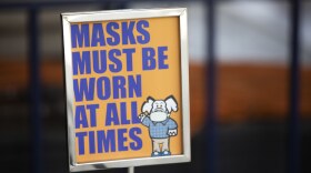 A Sign Indicate a business' Mask Policy