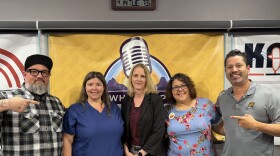 Kristie Wright, second from left, treasurer, Yuma County Nurses Foundation; Cassie Mueller, DNP, RN, senior vice president and Chief Nursing Officer, Onvida Health and Julie Moreno, RN, YCNF Sponsorship Committee