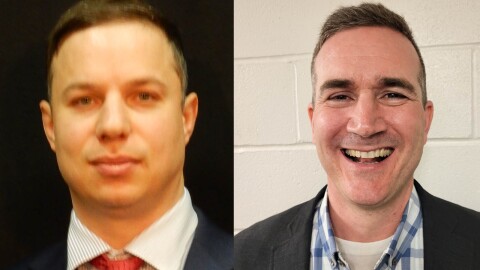 Republican Anthony Constantino (left) and Democrat Blake Gendebien