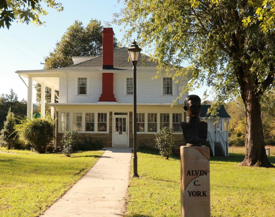 WWI Army hero, Sgt. Alvin York's family farmhouse in Pall Mall, Tennessee