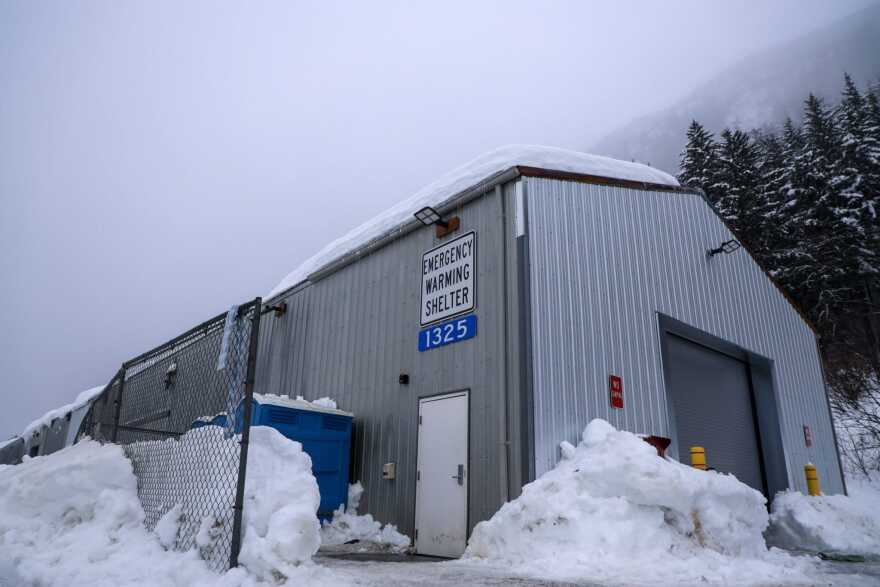 Juneau’s emergency warming shelter on Thursday, Jan. 25, 2024.